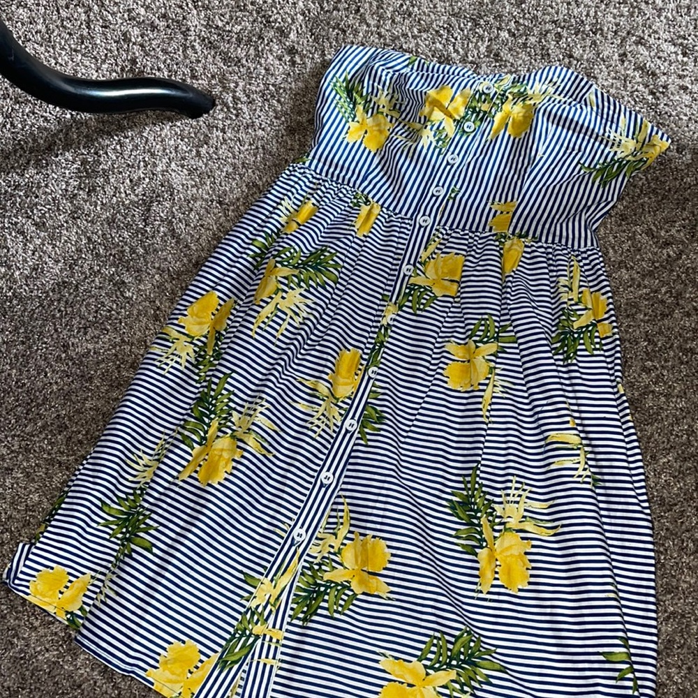 Bebor floral and stripe dress